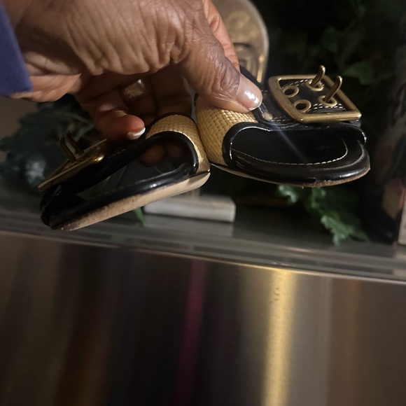 Coach slip on heel out open toe sandals 7.5 - Picture 6 of 7